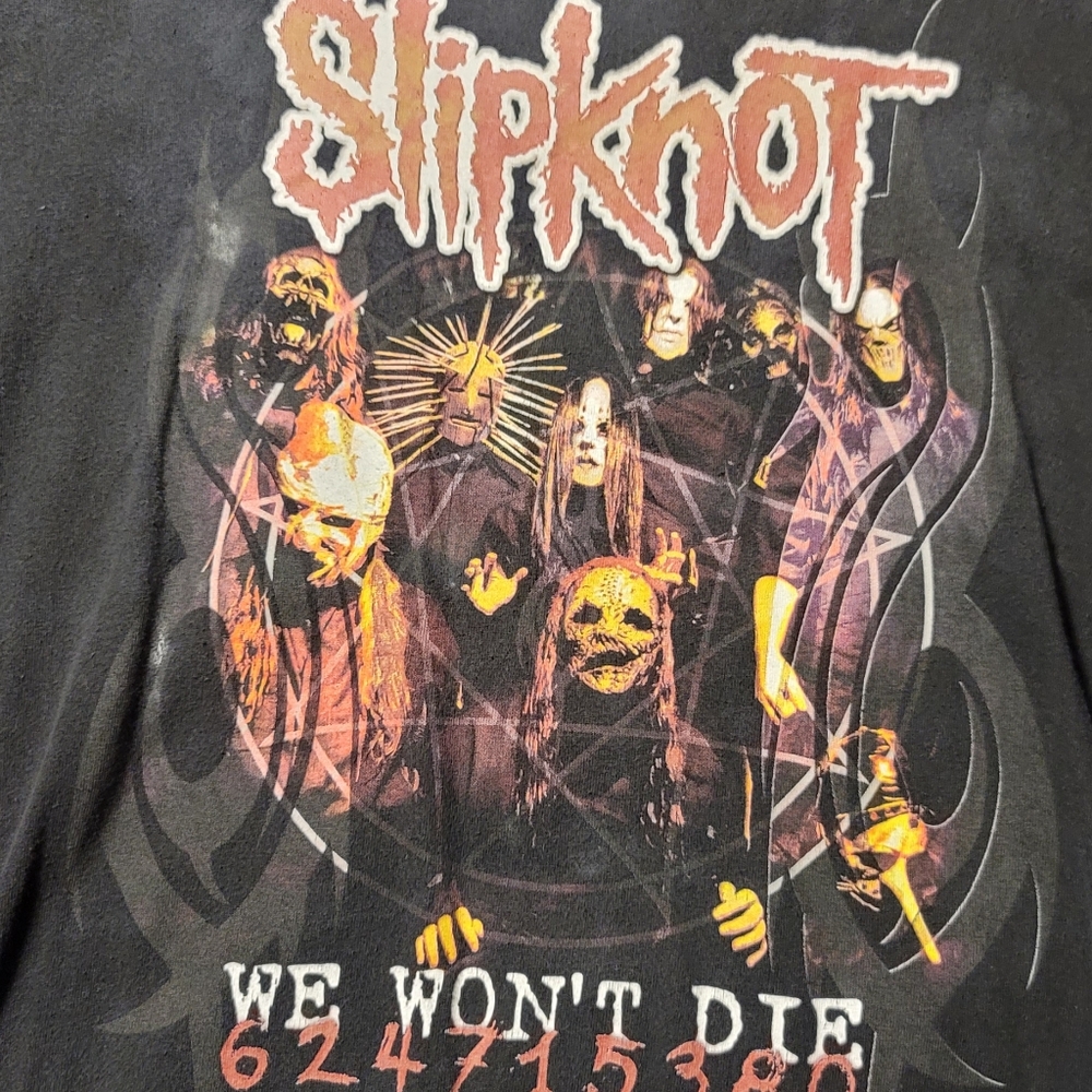 Vintage‎ Slipknot We Won't Die Tour Promo Concert Band T-Shirt 2004-Size 2XL